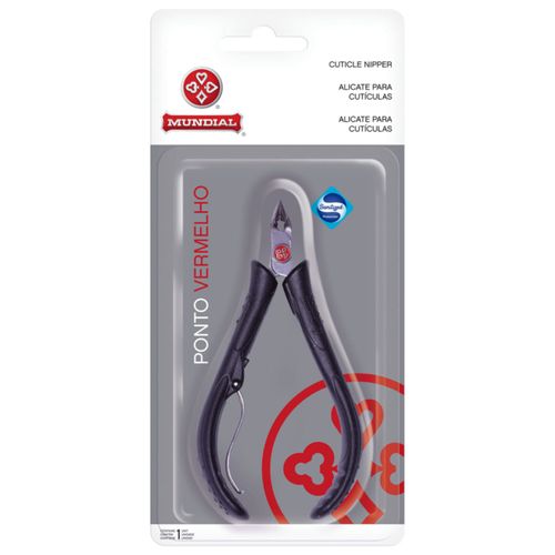 Alicate de Cutícula 171-PV Ponto Vermelho Mundial - Preto Alicate de Cutícula 171-PV Ponto Vermelho Mundial - Preto