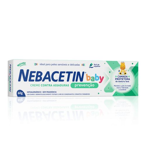 Creme Contra Assaduras Nebacetin Baby Prevenção 60g