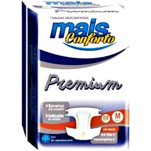 Fralda Geriátrica Mais Conforto Premium M - 08 fraldas Fralda Geriátrica Mais Conforto Premium M - 08 fraldas