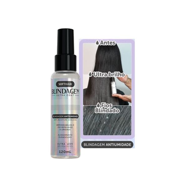 Spray Anti Umidade Efeito Liso Para Cabelo Com Raiz Alta