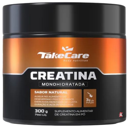 CREATINA MONOHIDRATADA 100% PURA 100 DOSES 300G SEM SABOR - TAKE CARE
