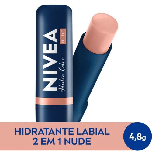 Hidratante Labial Nivea Hidra Color Nude 4,8G