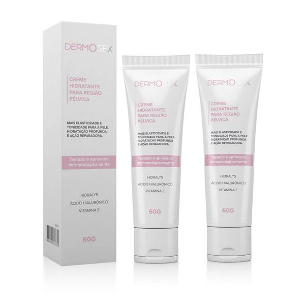 Combo 2x Creme Hidratante Para Partes Íntimas Pélvica Ação Calmante 60g