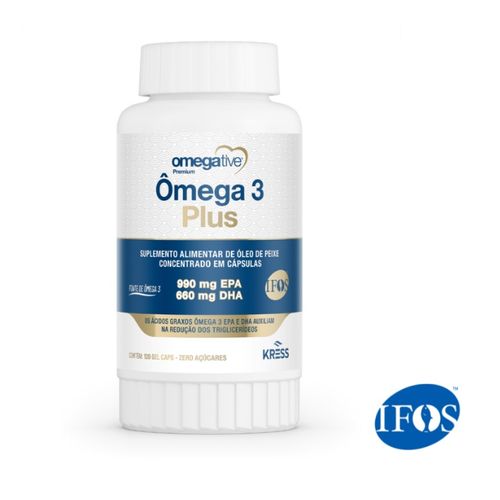 Omegative Plus Ômega 3 990EPA 660DHA Kress 60cps
