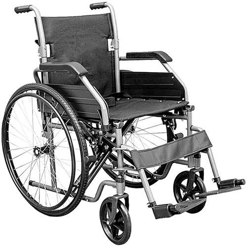 Cadeira de Rodas Aço Carbono Basic Dobrável 46cm até 125kg