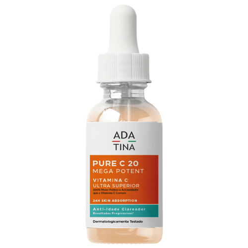 Pure C 20 Mega Potent Serum: Vitamina C Ultra Superior Clareador Anti-Idade Pure C 20 Mega Potent Serum: Vitamina C Ultra Superior Clareador Anti-Idade