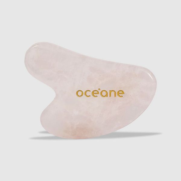 Massageador Facial e Corporal de Quartzo Rosa - Rose Quartz Gua Sha Não