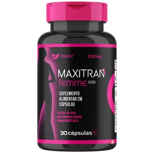 MAXITRAN FEMME G30 ARGININA + BORO + CAFEÍNA 60 CÁPSULAS - MUWIZ MAXITRAN FEMME G30 ARGININA + BORO + CAFEÍNA 60 CÁPSULAS - MUWIZ