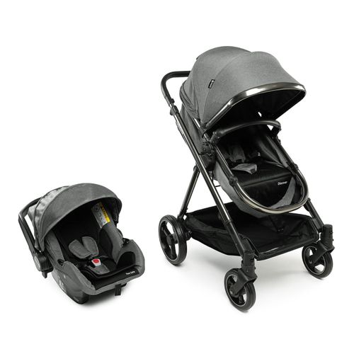 Carrinho com Bebê Conforto Travel System Discover Duo Grey Chrome - Safety 1st