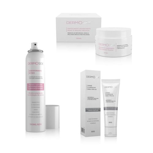 Combo Esfoliante Clareador E Desodorante Íntimo Foliculite