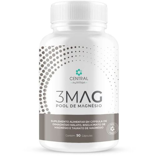 3mag Pool De Magnesio Pote Com 90 Capsulas Central Nutrition