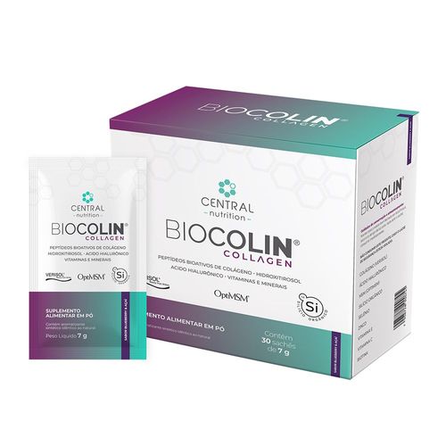 Biocolin® - Collagen - 7g 30 Sachês - Sabor Blueberry & Açai Biocolin® - Collagen - 7g 30 Sachês - Sabor Blueberry & Açai