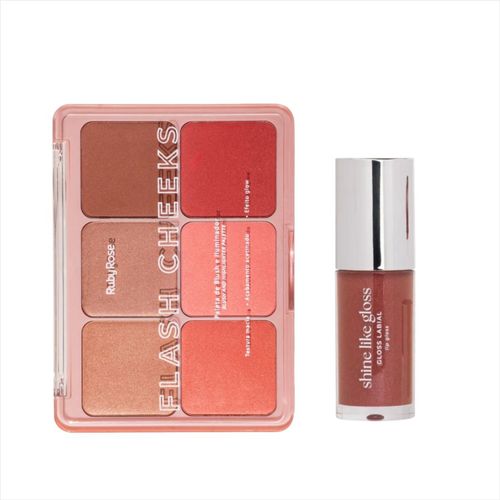 Kit Ruby Rose Flash Cheeks + Gloss Shine Like Talking Shine