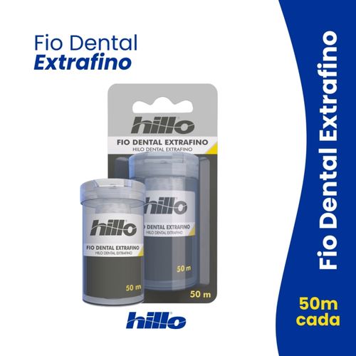 Fio Dental Extrafino Hillo 50m Fio Dental Extrafino Hillo 50m