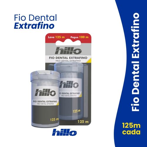 Fio Dental Extrafino Hillo 125m Fio Dental Extrafino Hillo 125m