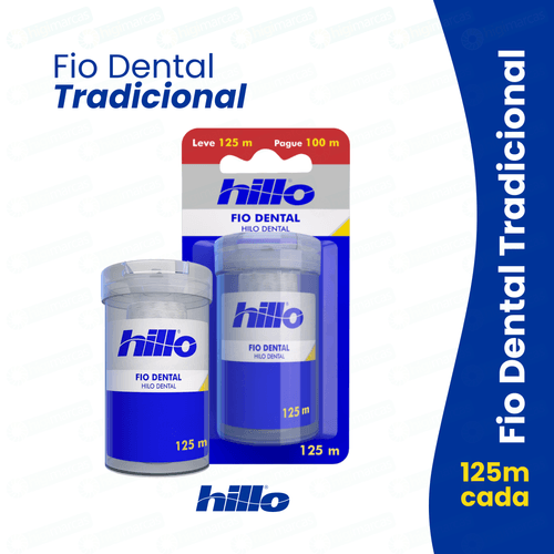 Fio dental tradicional Hillo 125m Fio dental tradicional Hillo 125m