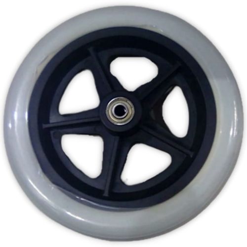 Roda com Pneu Aro 8 para Cadeira Rodas D600 Dellamed - unidade Roda com Pneu Aro 8 para Cadeira Rodas D600 Dellamed - unidade