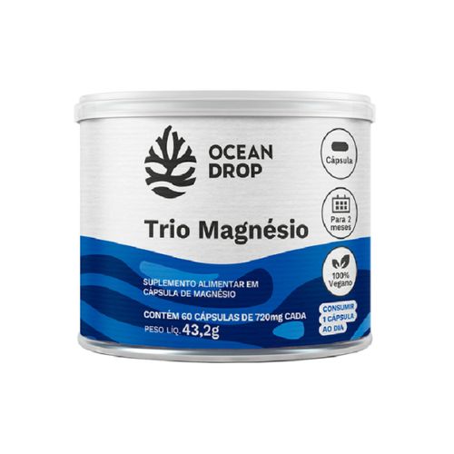 Trio Magnésio Ocean Drop 720mg 60cáps Trio Magnésio Ocean Drop 720mg 60cáps