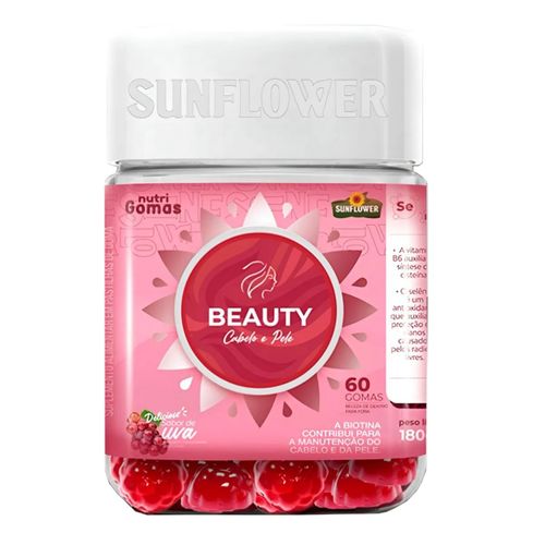 Hair Vitamina Gummy Cabelos/pele/unha Biotina Sunflower