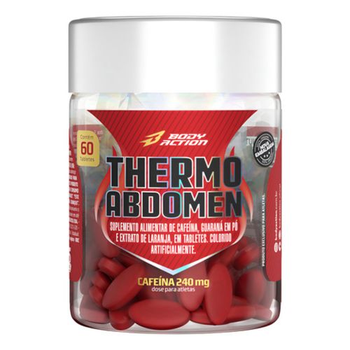 Thermo Abdomen Suplemento Bodyaction Cafeína 240mg Em Pote 60 Comprimidos Thermo Abdomen Suplemento Bodyaction Cafeína 240mg Em Pote 60 Comprimidos