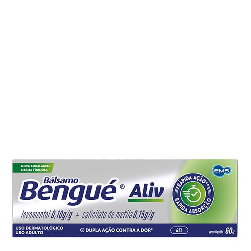 Analgésico, Antirreumático, Relaxante Muscular E Anti-Inflamatório Bálsamo Bengué 0,10G + 0,15G 60G Gel