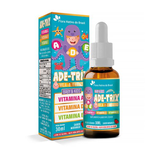 Ade-trix Kids Infantil ( Vitaminas A, D E E) 30ml Sabor Morango
