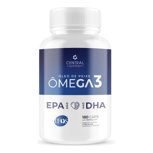 Ômega 3 660epa 440dha 1450mg 180 Caps Central Nutrition Sabor Natural Ômega 3 660epa 440dha 1450mg 180 Caps Central Nutrition Sabor Natural