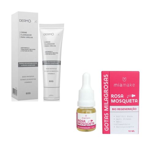 Creme Clareador De Virilha Dermosex + Óleo Rosa Mosqueta Creme Clareador De Virilha Dermosex + Óleo Rosa Mosqueta