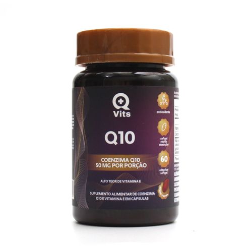 Coenzima Q10 QMaisVits 60 Cápsulas Softgel