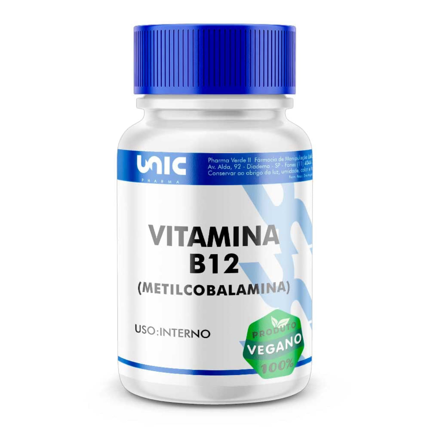 Vitamina B12 Metilcobalamina 2000mcg 60 cápsulas Veganas