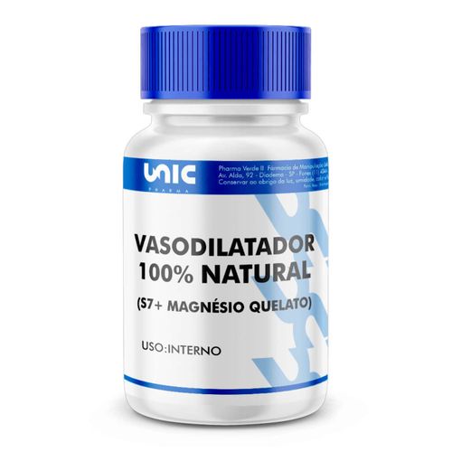 Vasodilatador 100% Natural (S7 + Magnésio Quelato) - 30caps Vasodilatador 100% Natural