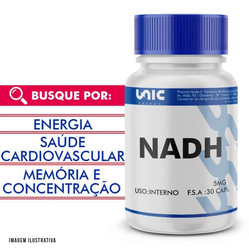 Nadh 5mg 30 cápsulas