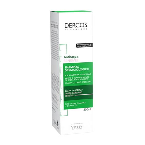 Vichy Dercos Anticaspa Sensível Shampoo - 200ML