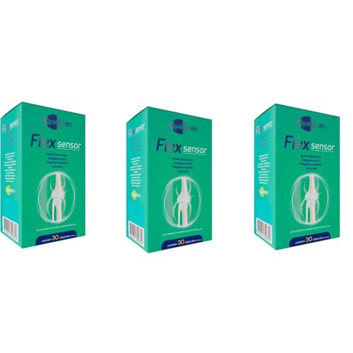 Kit C/3 Flex Sensor C/30 Cápsulas - Qualy Nutri