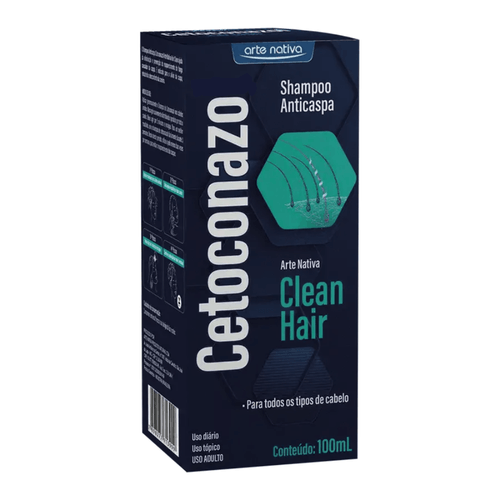 Shampoo Anticaspa Clean Hair 100ml Arte Nativa – Limpeza Profunda e Frescor