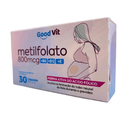 Metilfolato 800mcg C/30 Cápsulas - Good Vit Metilfolato 800mcg C/30 Cápsulas - Good Vit