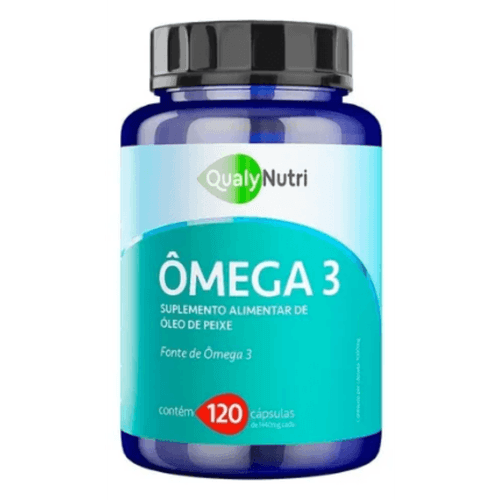 Ômega 3 1000mg C/120 Cápsulas - Cérebro e Imunidade - Qualy Nutri Ômega 3 1000mg C/120 Cápsulas - Cérebro e Imunidade - Qualy Nutri