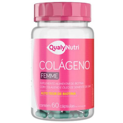 Colágeno Femme C/60 Cápsulas - QualyNutri Colágeno Femme C/60 Cápsulas - QualyNutri