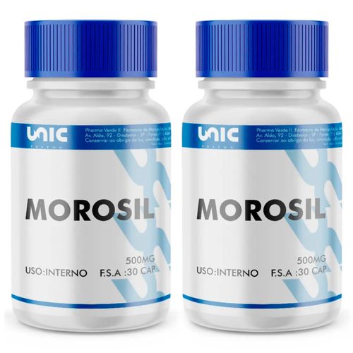 Kit 2 frascos de Morosil 500mg 30 caps Kit 2 frascos de Morosil 500mg 30 caps
