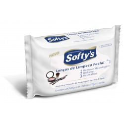 Lenços Umedecidos Softy's Facial 25 Unidades