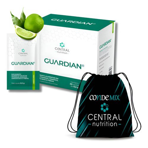 Guardian 30 Sachês 8,5g Sabor Limão Central Nutrition + Mochila Conde Mix De Brinde