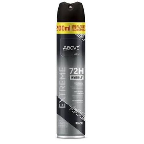 Desodorante Aerosol Above 72H 200ml Extreme Black Desodorante Aerosol Above 72H 200ml Extreme Black