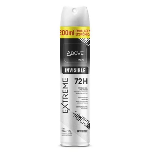 Desodorante Aerosol Above 72H 200ml Extreme Invisible