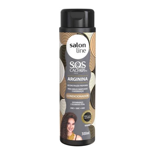 Condicionador S.O.S Cachos Arginina 300ml Salon Line