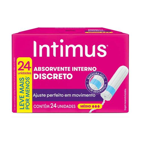 Absorvente Interno Intimus Médio 22 Unidades Absorvente Interno Intimus Médio 22 Unidades