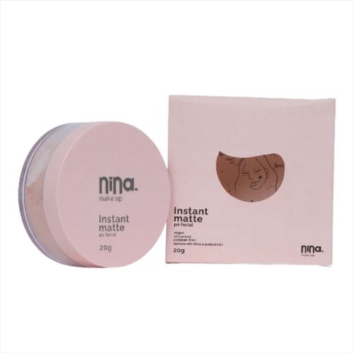 Nina Makeup Pó Facial Instant Matte 20g 2 Nina Makeup Pó Facial Instant Matte 20g 2