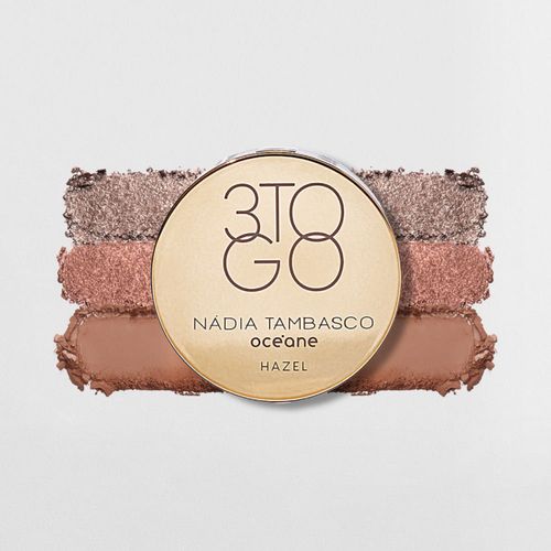 Trio de Sombras Nádia Tambasco By Océane - 3 To Go Palette Hazel 7,8g Não Trio de Sombras Nádia Tambasco By Océane - 3 To Go Palette Hazel 7,8g Não