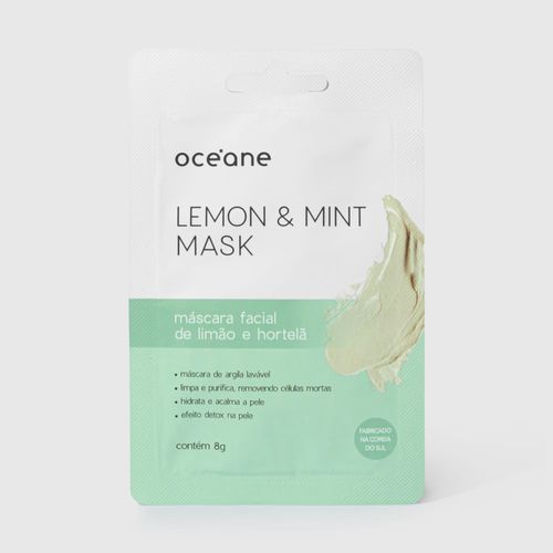 Máscara Facial de Limão e Hortelã - Lemon And Mint Mask 8g Não Máscara Facial de Limão e Hortelã - Lemon And Mint Mask 8g Não