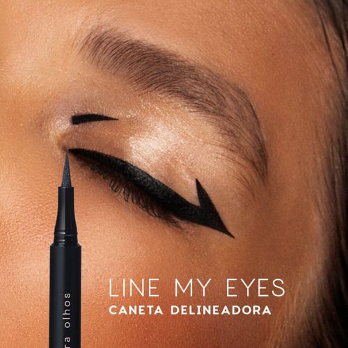Caneta Delineadora Preta - Line My Eyes Océane Edition 1,2ml Não