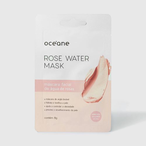 Máscara Facial com Água de Rosas - Rose Water Mask 8g Não Máscara Facial com Água de Rosas - Rose Water Mask 8g Não